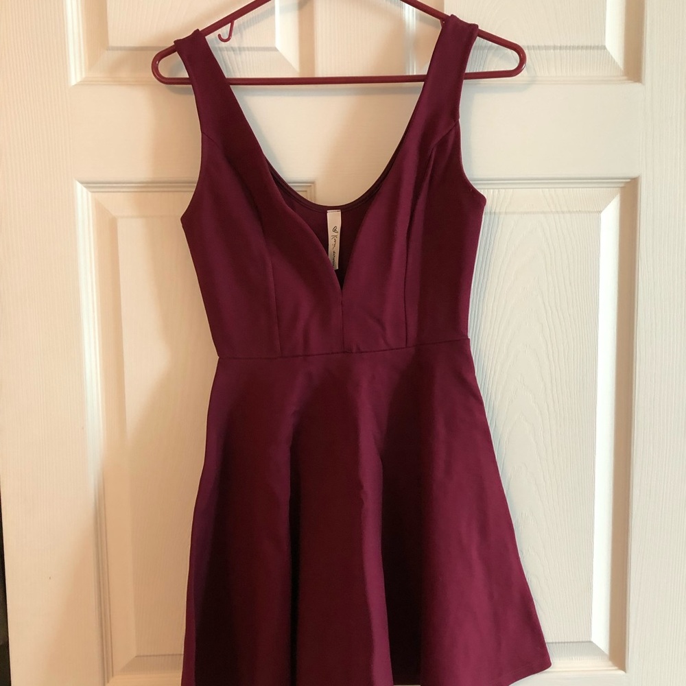 Deep V dress from M Boutique.